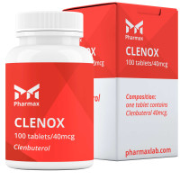 Clenbuterol comprimido 100 tabs, 40 mcg/tab